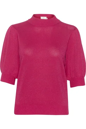 Kaffe Trui Karegina Turtleneck Pullover 10508103 Virtual Pink Dames