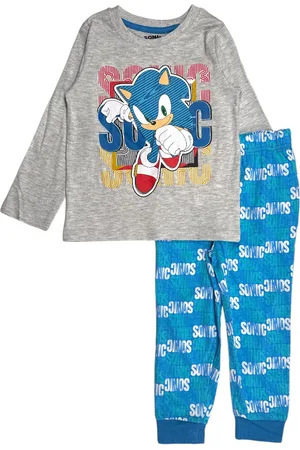 Merkloos Sonic the Hedgehog pyjama katoen /blauw maat 104
