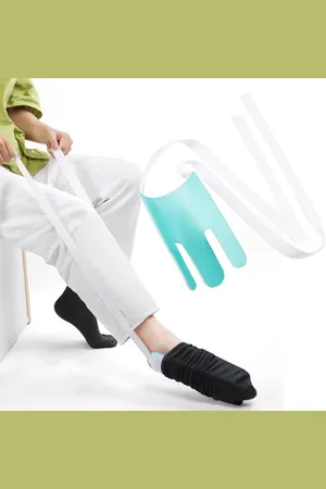 Merkloos Sock aids for easy on and off - Elderly Disabled Pregnants Diabetics - Recovery Pull aid device - Sock helper - Avoid bending socks.