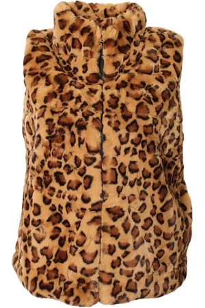 Merkloos Panter Faux Fur Bodywarmer - Vegan Fur - One Size (Tot