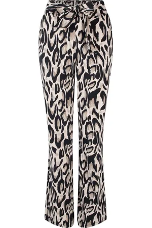 ZOSO Broek Priscilla 245 1305/0000- Greige- Black Dames