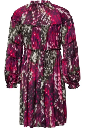 Marc Aurel • korte jurk met paarse print • maat 36
