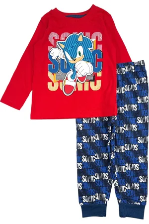 Merkloos Sonic the Hedgehog pyjama katoen /blauw maat 92