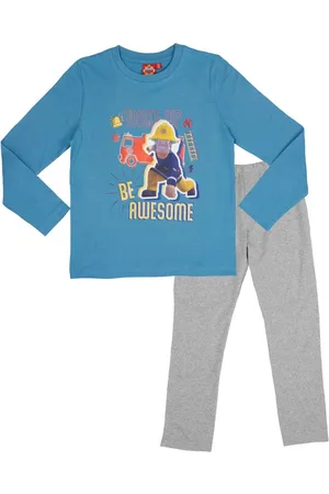 Brandweerman Sam Pyjama - Blauw/Grijs