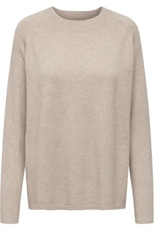 JDY MARCO L/S O-NECK SLIT PULL KNT NOOS Dames Trui
