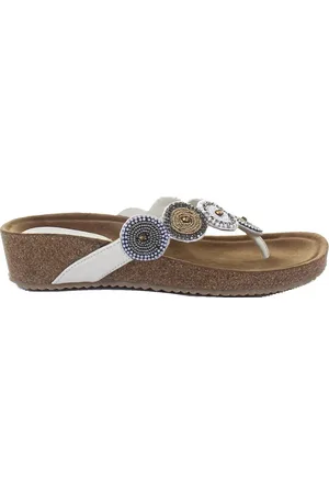 Lazamani Dames Slippers 75.455 Off-White