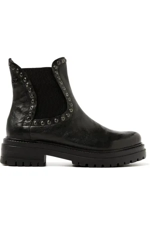 Lazamani Odile Dames Chelsea Boots Leer Black