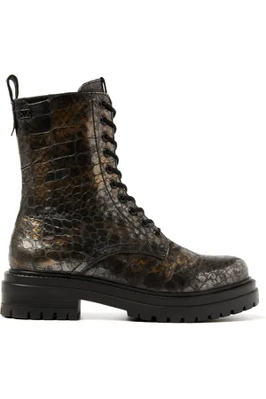 Lazamani Alize Dames Veterboots Leer Gold