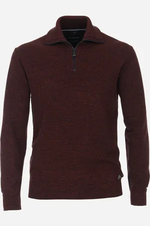 Casa Moda Zip Trui Bordeaux