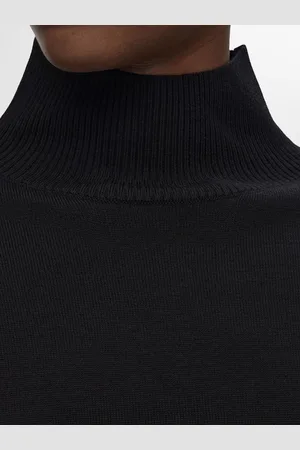 SELECTED Hella LS Knit High Neck Black