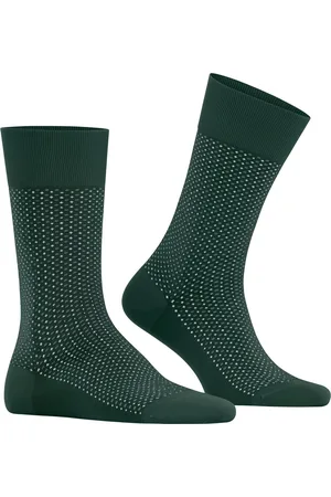 Falke Uptown Tie herensokken - groen (hunter green)