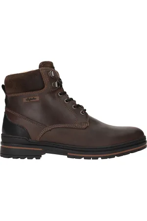 Australian York Brown Leather D19 Dark Br Heren Veterschoenen - - 43