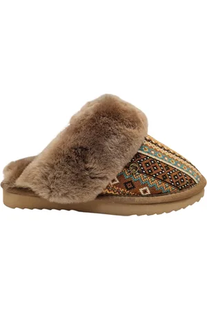 Warmbat Pantoffel Collie CLL 324655 Mud Dames Pantoffels - Mud - 38