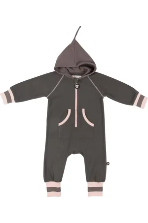 Ducksday Fleecepak - onesie - voor kinderen - unisex - Grijs - maat 110-116