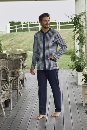 Italian Fashion Alden- lange pyjama voor heren - 100% jersey katoen, XXL
