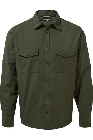Craghoppers UV blouse voor mannen - Lange Mouwen - Kiwi - - maat XXL