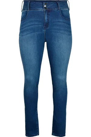 Zizzi JKATE, BEA JEANS Dames Jeans - Blue
