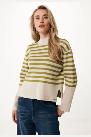 Mexx Trui Gestreept Groen Dames