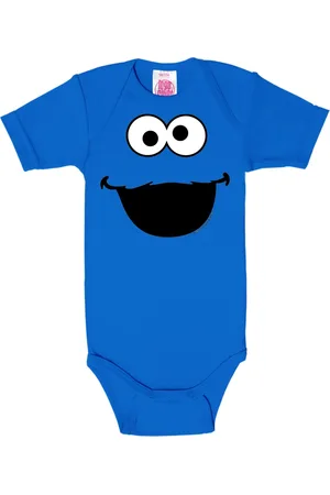 LOGOSHIRT Sesamstraat Koekiemonster baby romper - - 50/56