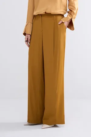 Summum Woman 4s2710-12124 Trousers wide leg crepe viscose blend
