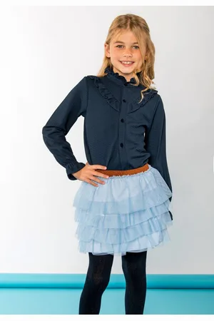 B.Nosy B.Nosy Meisjes blouse - Beau - Navy