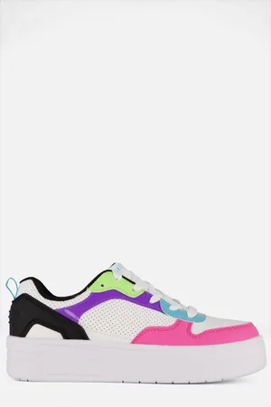 Skechers Court High - Classic Crush Unisex Sneakers - /Zwart/Multicolour