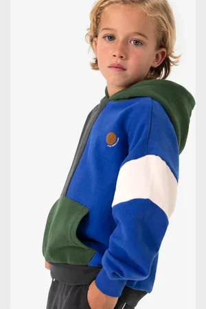 Sissy-Boy Oversized colourblock hoodie met artwork