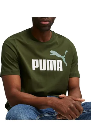 PUMA ESS+ Col 2 Logo heren T-shirt groen