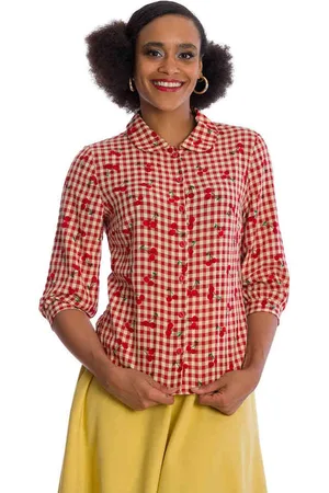 Banned Retro CHERRY AMORE Blouse - M