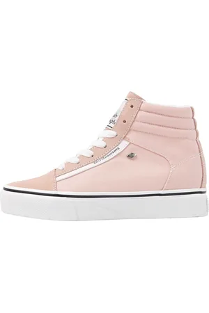 British Knights MACK MID PLATFORM Dames sneakers hoog - Zacht roze - maat 40