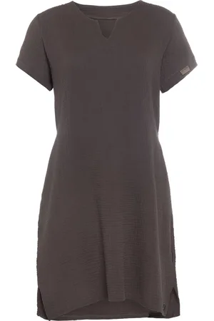 Knit Factory Indy Dames Jurk - Tuniek - Zomerjurk - Strandjurk - - L - 100% Biologisch katoen