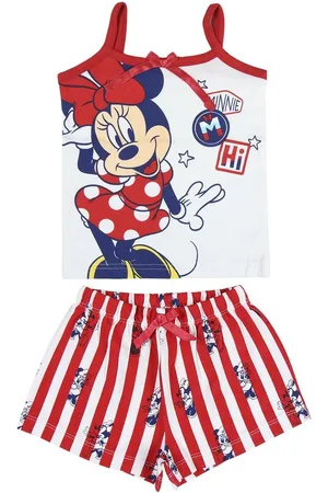 Disney Minnie Mouse - Baby Shortama - Wit
