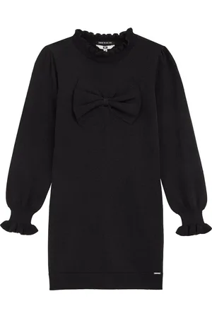 WE Fashion Meisjes gebreide jurk met glittergaren