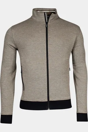 Baileys Vest Sweat Cardigan Zip 2-tone oxfo 412236/75