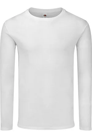Fruit Of The Loom Heren Iconische 150 T-Shirt met lange mouwen