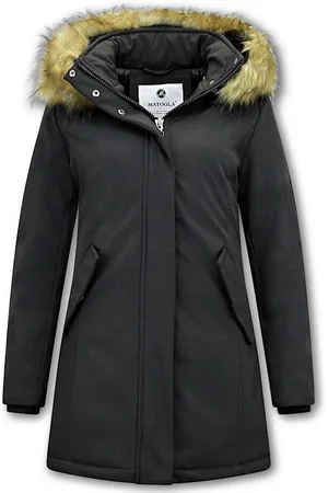 Matogla Winterjas Dames Bontkraag - Dames Winterjas Parka - Dames Winterjas Lang - Slim Fit