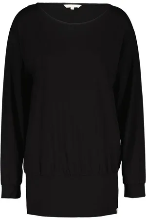 DIDI Dames Long loose tee crew in black maat 46