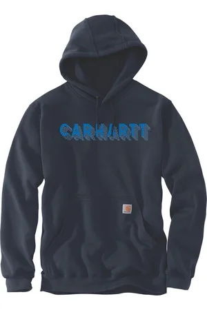 Carhartt Rain Defender Logo Graphic Sweats New Navy-XL