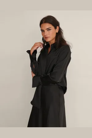 NA-KD Frill Detail Mini Dames Blouse