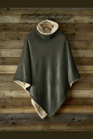 De Witte Lietaer Poncho - Effen Polyester - One size - - 228368-one size