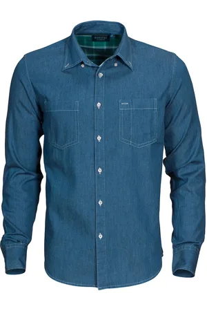 James Harvest Jeans Overhemd Jupiter Blauw