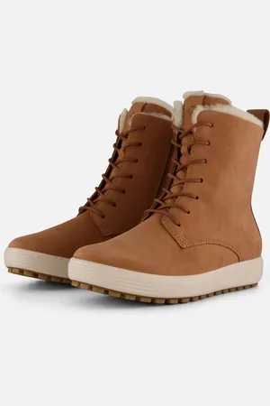Ecco Soft 7 Tred dames veterboot - Camel