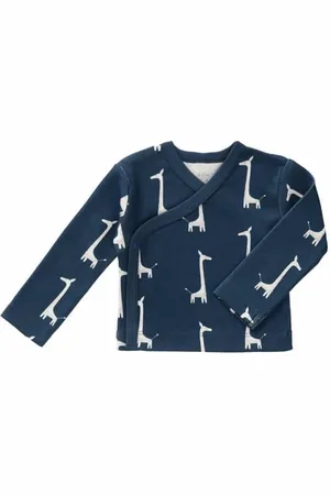 Fresk Wikkelvestje Giraf indigo blue