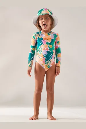Roxy Zwempak voor meisjes - Paradisiac Island - Lange mouw - - maat 92cm