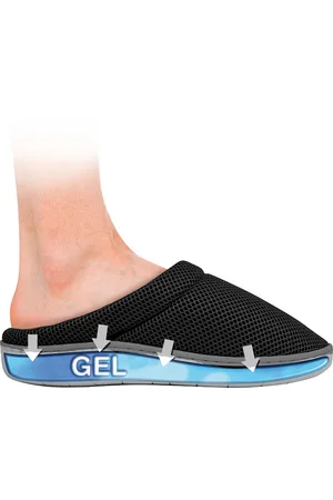 Happy Shoes Comfort gel slippers – – maat 37/38 – warme sloffen, gelzool, gel sloffen