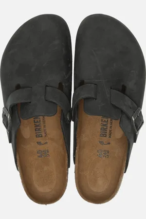 Birkenstock Boston narrow Fettleder Oiled Leather Unisex Clogs - Zwart