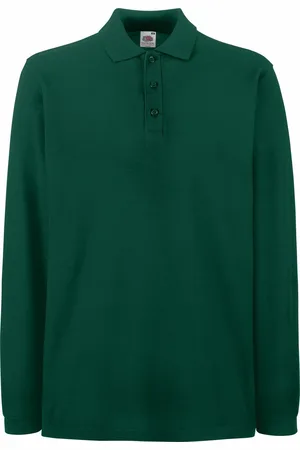 Fruit Of The Loom Heren Premium Poloshirt Met Lange Mouwen