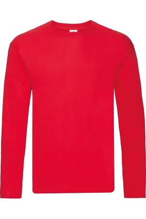 Fruit Of The Loom Heren Originele T-shirt Lange Mouwen