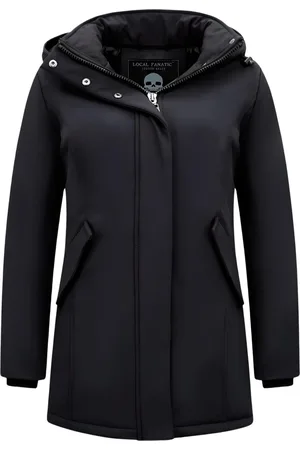 Matogla Dames Winterjas Parka - Gewatteerde Jas Dames - Dames jassen - Slim Fit - 0681 - Zwarte Jas