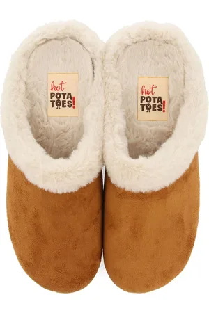 HOT POTATOES Trumau Sloffen Dames - Brown
